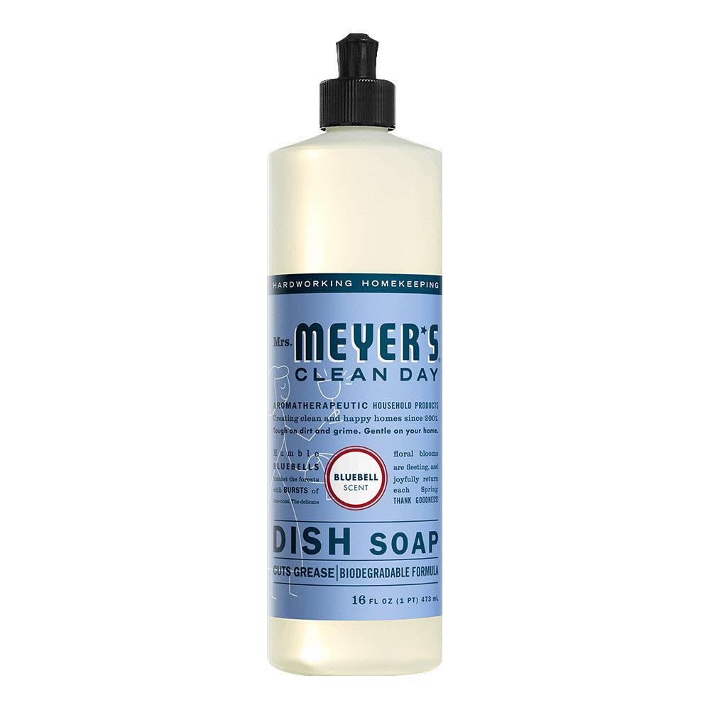 Mrs. Meyers Bluebell Liquid Dish Soap, 16 Oz